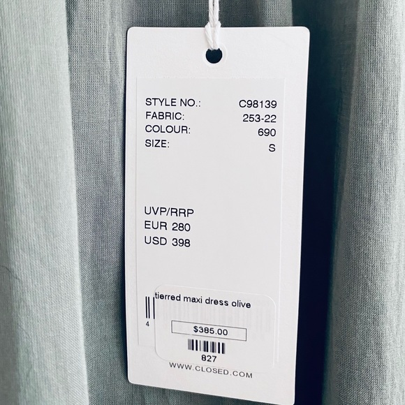 Closed Tiered Cotton Maxi Dress - Picture 14 of 16